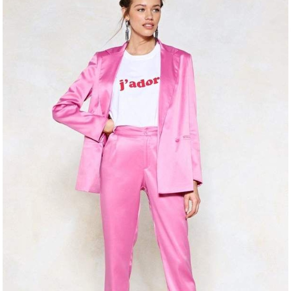 Nasty Gal Pink Blazer Size 4